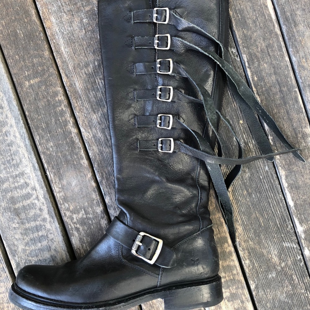 Used Frye Veronica Tall Strap boot